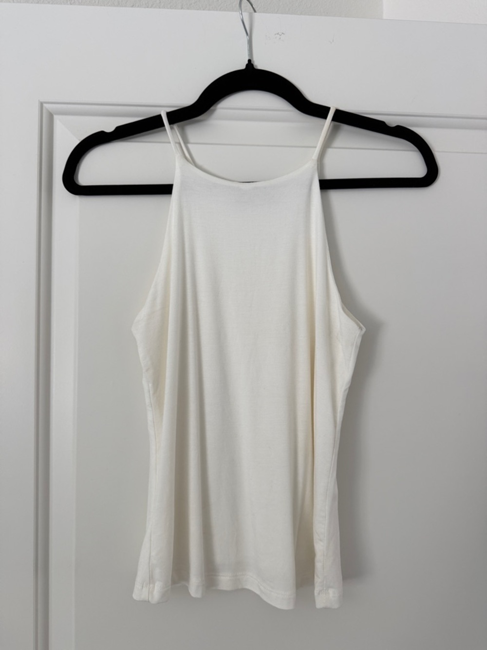 Final Touch Cream High-Neck Spaghetti Strap Camisole